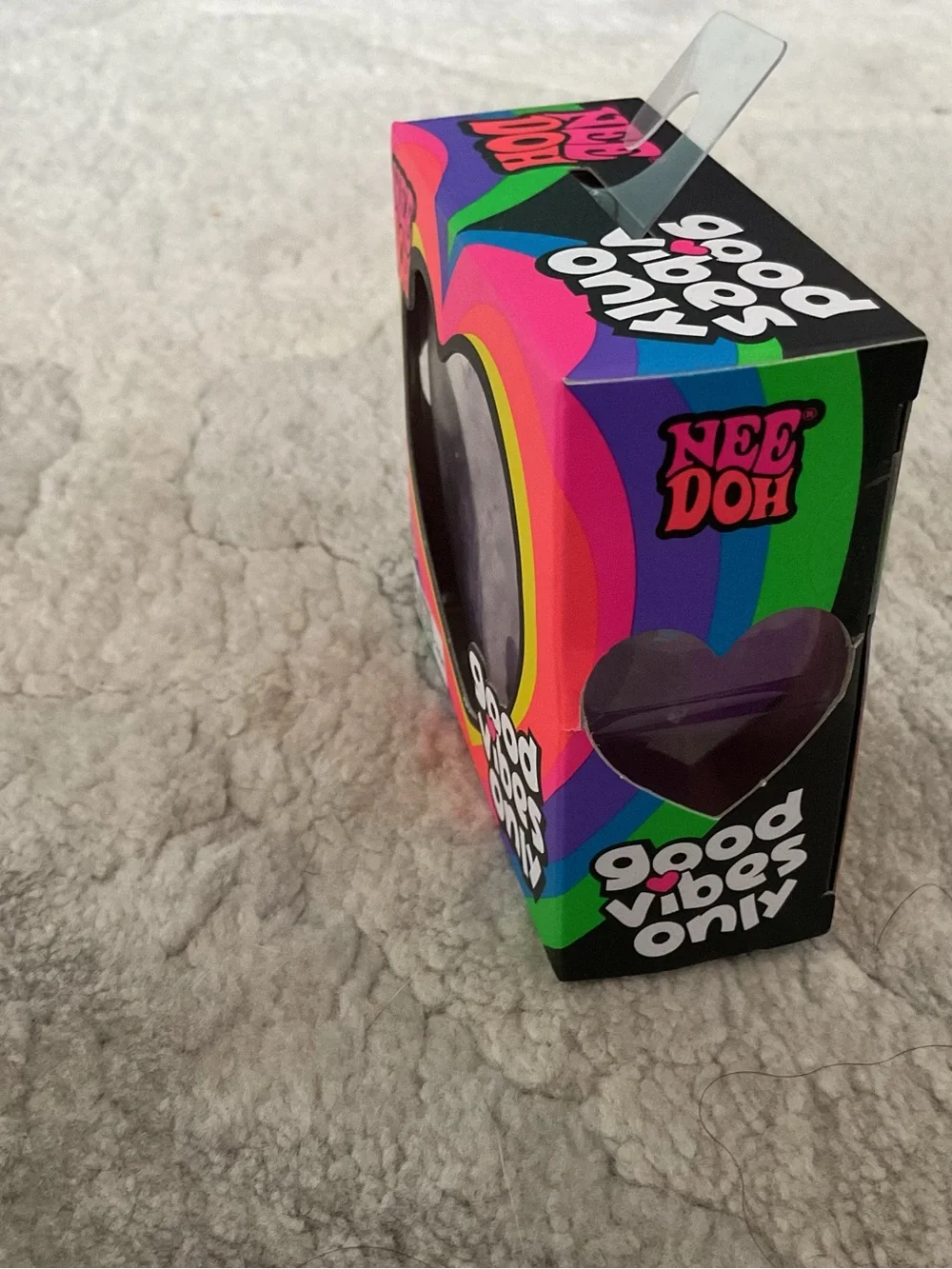 Schylling needoh Good Vibes Only Heart Stress Ball - Purple